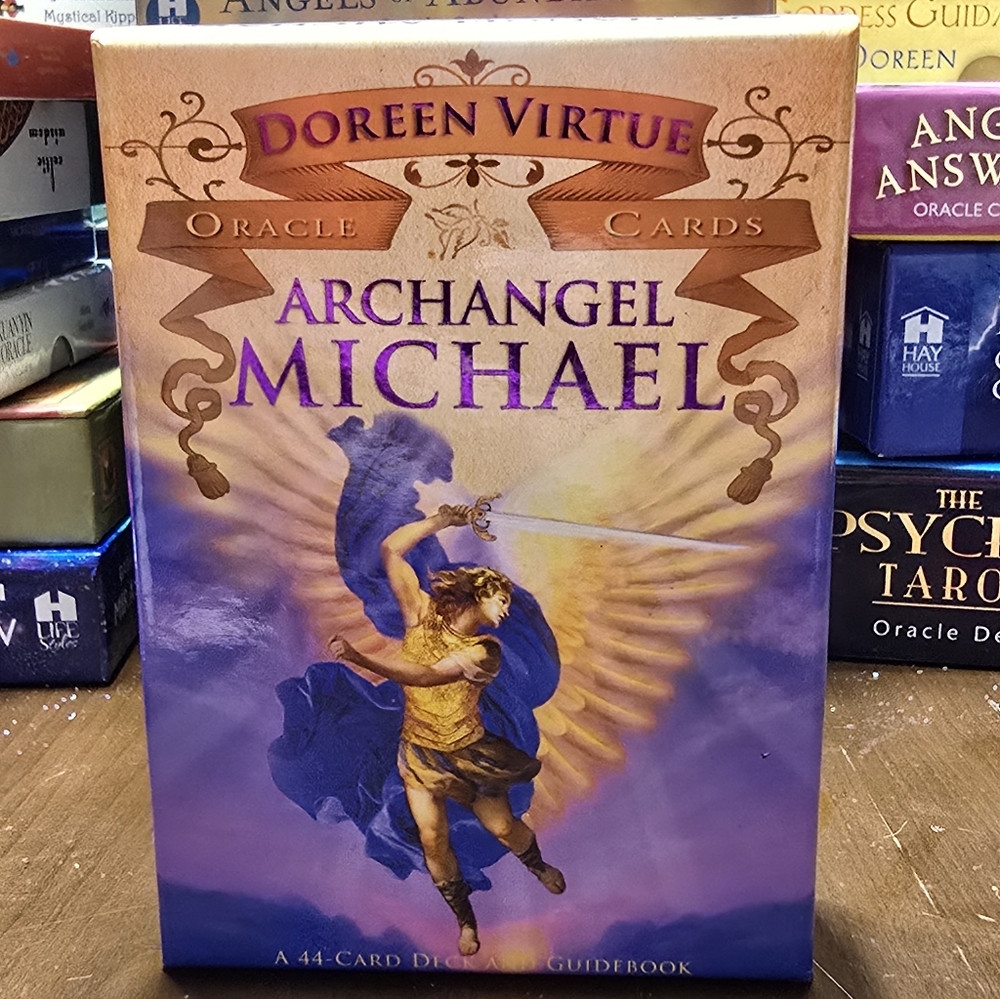 RARE! Doreen Virtue ARCHANGEL MICHAEL Oracle Card Deck. Out Of Print